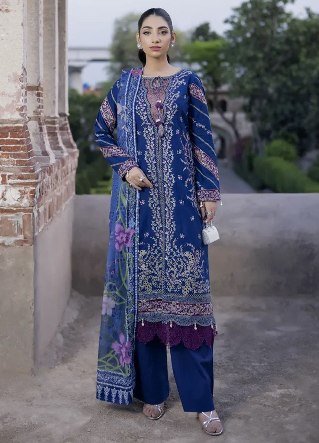 Inara by Javairia Women RTW Embroidered Lawn 3 Piece Suit IN26PJF Jorbagh - Festive Collection