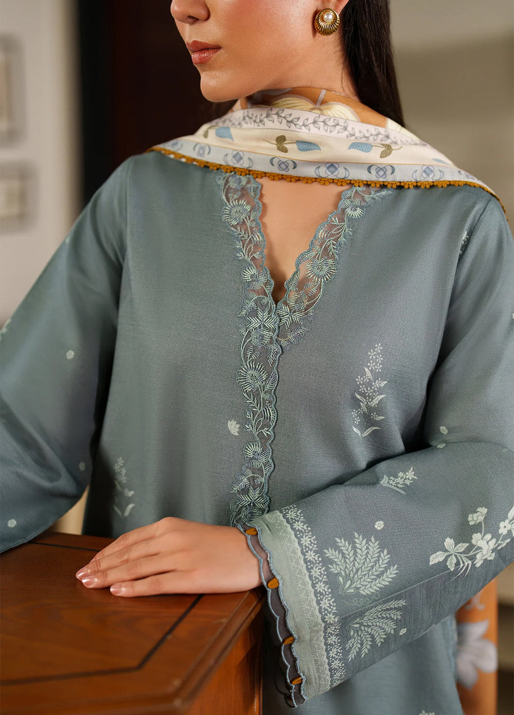 Bellini by Seran Unstitched Winter Khaddar Embroidered Suits 3 Piece SN25BW Eirene - Winter Collection