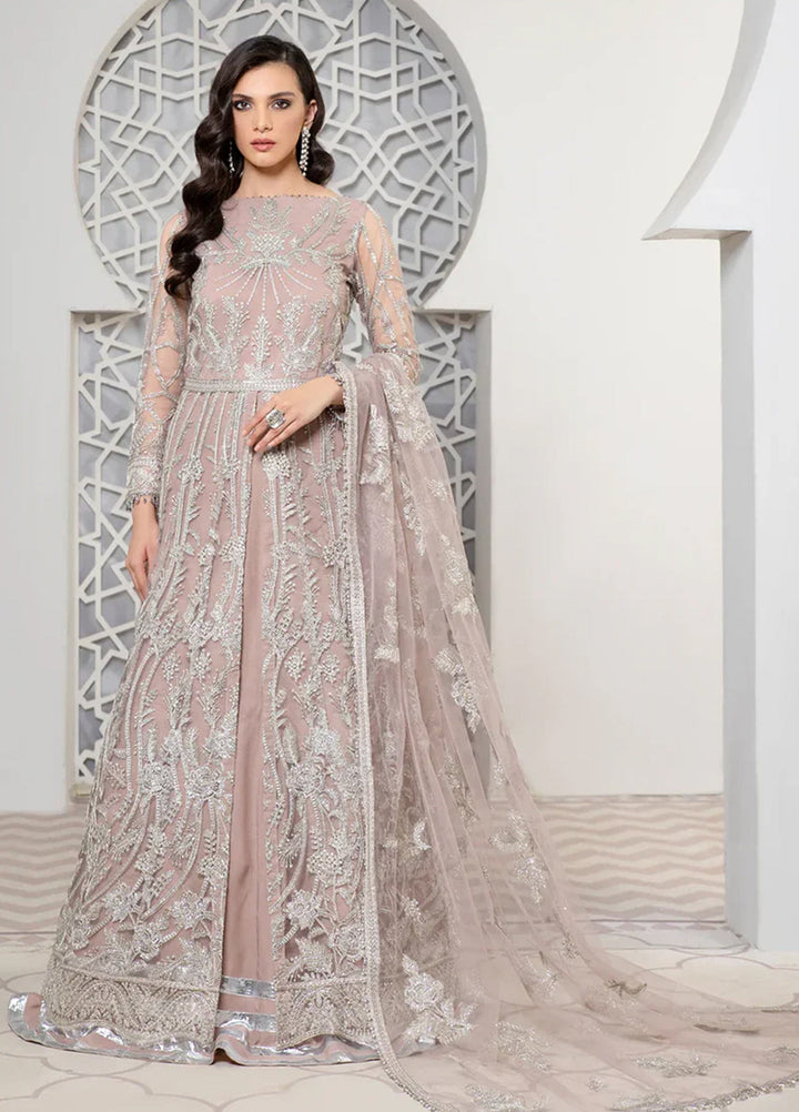 Pareesia by Zarif Embroidered  Suits Unstitched 3 Piece ZR25UF ZP 01 ROSE GOLD - Luxury Collection