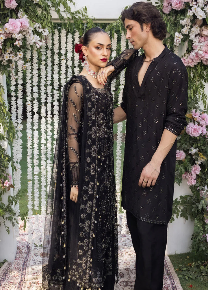 Rang Rasiya Embroidered Cotton Net Suits Unstitched 3 Piece RR25WF D-05 Natasha - Wedding Collections