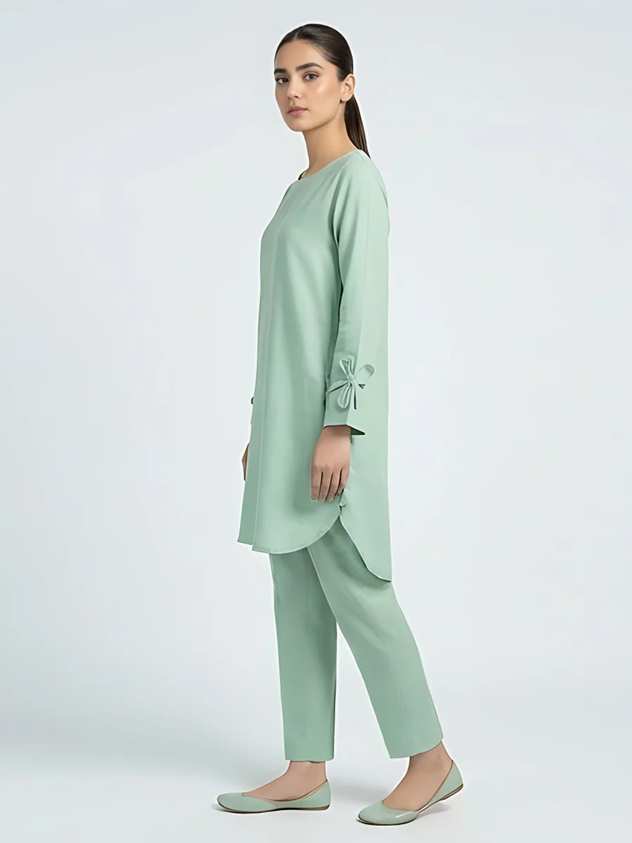 Salitex Women Solids Silk 2 Piece Suit WP7L2PBC052 - Summer Collection