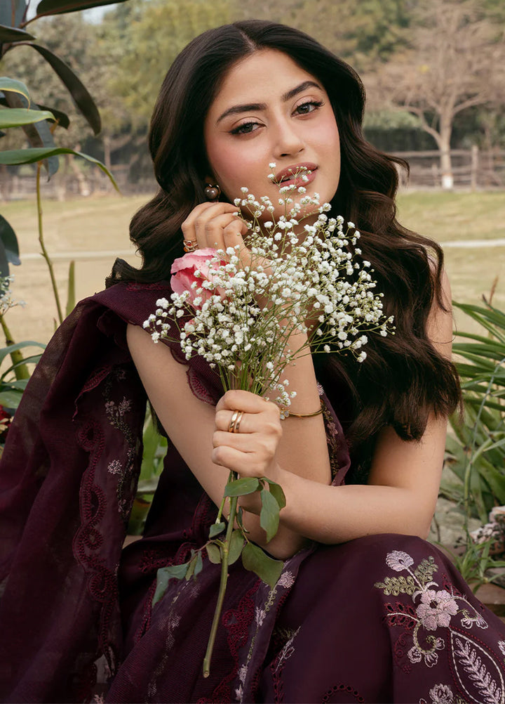 Mahveen by Izel Unstitched Embroidered Lawn 3 Piece Suit Anaya - Eid Collection