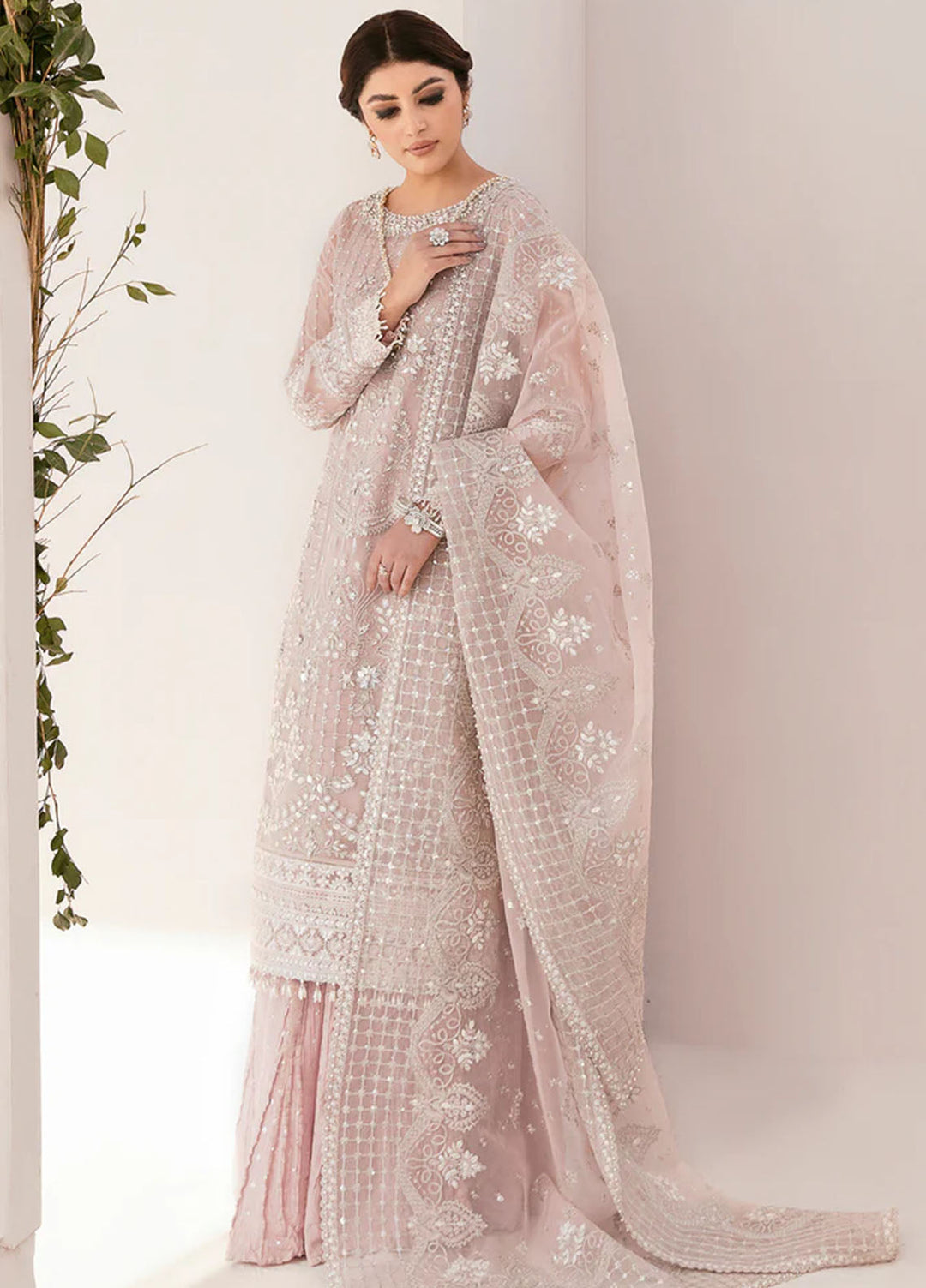 Chantelle by Baroque Unstitched Embroidered Chiffon 3 Piece Suit BQ26UCF CH11-D05 - Festive Collection