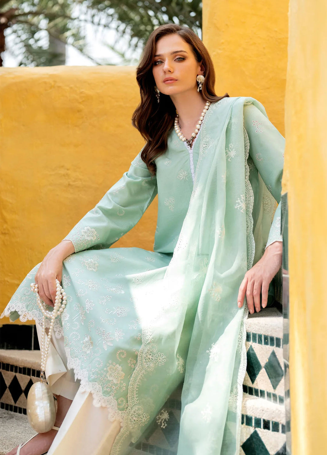 Xenia Formals Unstitched Embroidered Lawn 3 Piece Suit XE26ULS D-02 Daye - Summer Collection