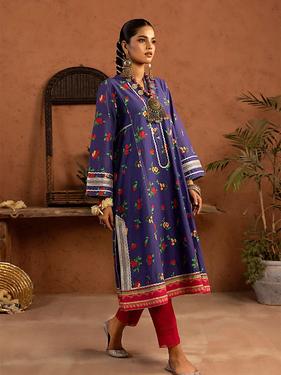 Salitex Women Printed Cambric 1 Piece Shirt SPL1PBE071 - Summer Collection