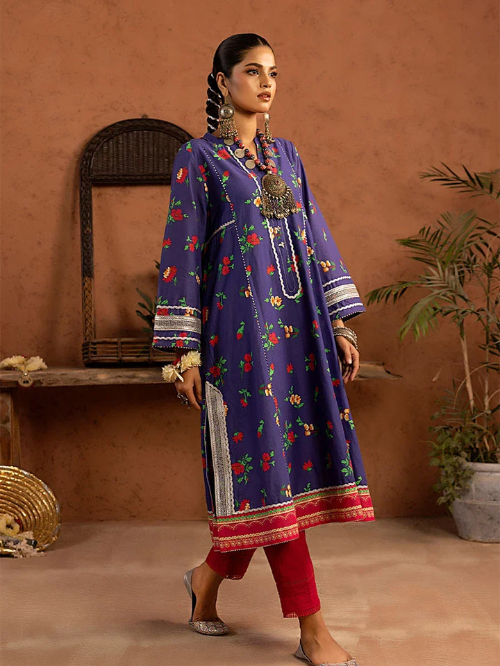 Salitex Women Printed Cambric 1 Piece Shirt SPL1PBE071 - Summer Collection
