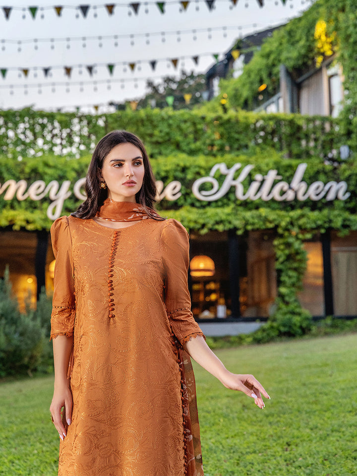 Sole by Yards Unstitched Embroidered Lawn 3 Piece Suit Dusk Casual Collection