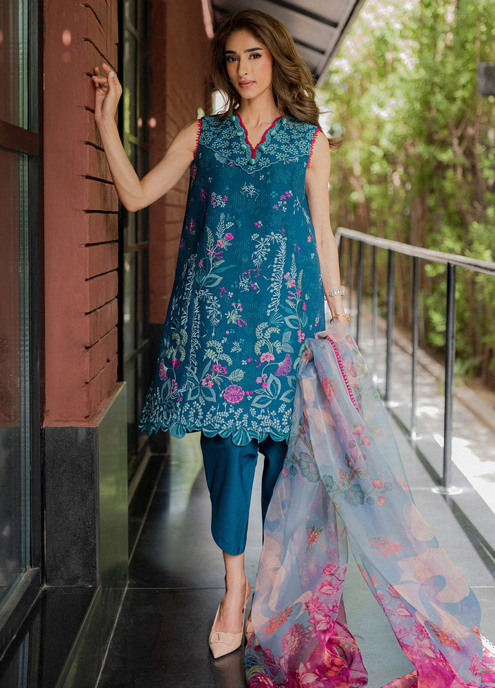 Lilas by Republic WomensWear Unstitched Embroidered Lawn 3 Piece Suit RW26ULL D-5A - Eid Collection