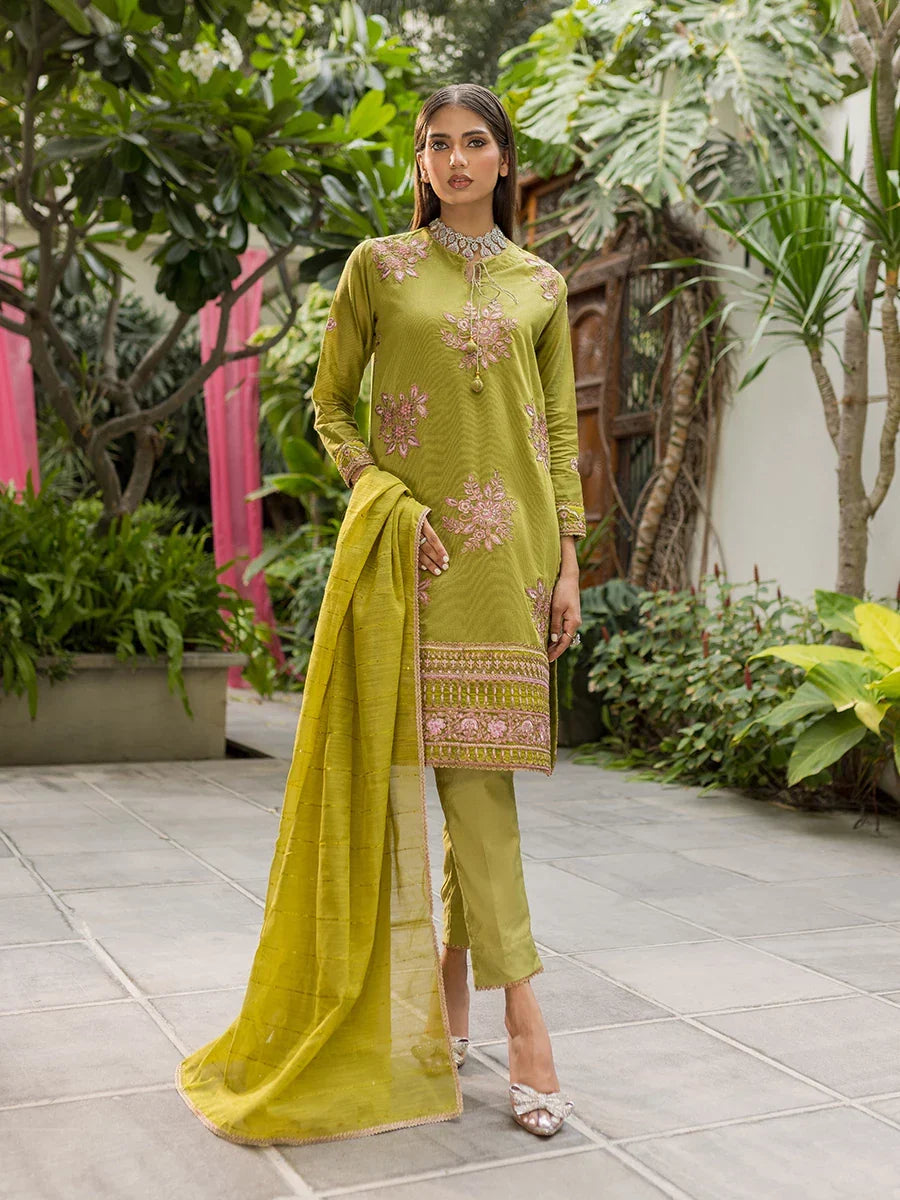 Salitex Women Embroidered Cotton 3 Piece Suit WRS3SA24AN08 - Summer Collection