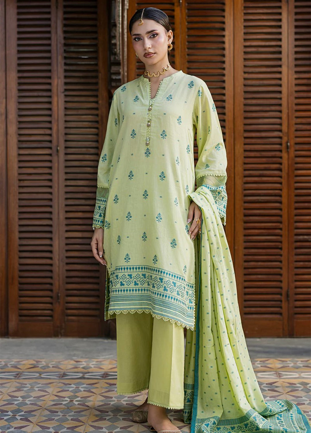Zellbury Unstitched Printed Jacquard 3 Piece Suit ZB26UC WUS26X30859 - Casual Collection