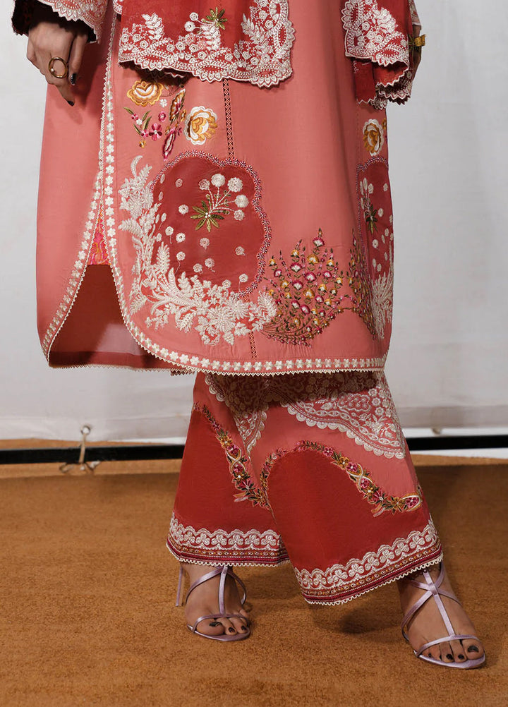 Jugnu by Hussain Rehar Unstitched Embroidered Cotton 3 Piece Suit HR26UJC DINAZ - Festive Collection