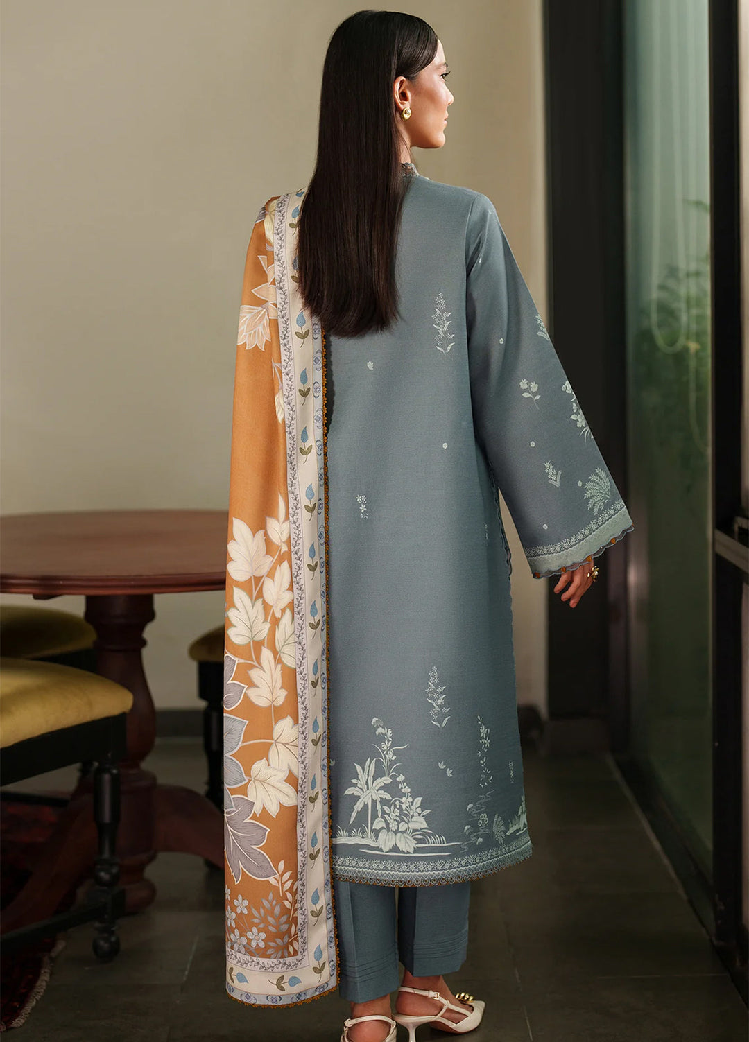 Bellini by Seran Unstitched Winter Khaddar Embroidered Suits 3 Piece SN25BW Eirene - Winter Collection