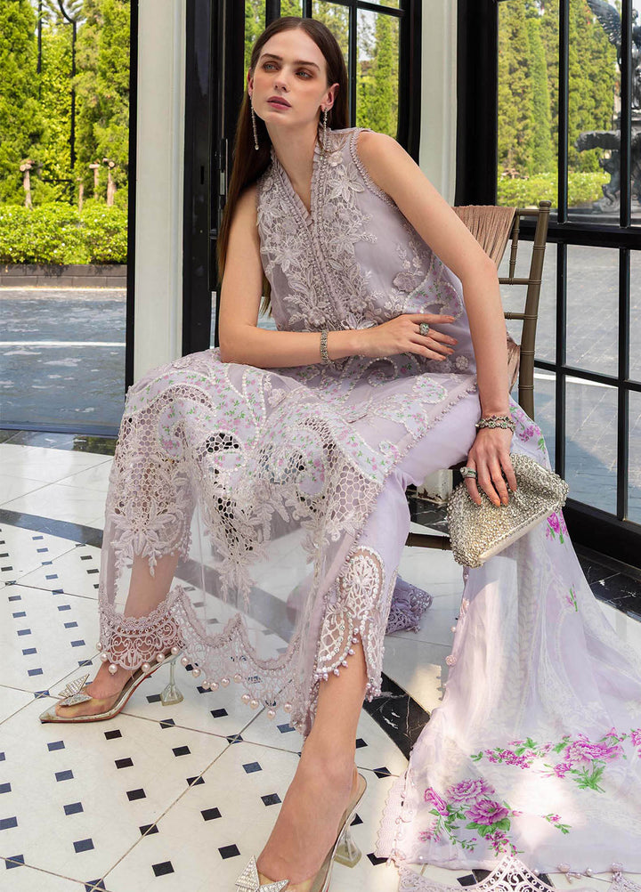 Maria B Unstitched Embroidered Lawn 3 Piece Suit MB26ULE D12 - Eid Collection
