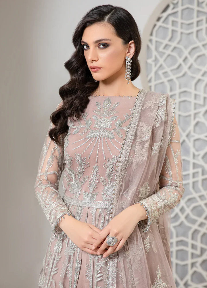 Pareesia by Zarif Embroidered  Suits Unstitched 3 Piece ZR25UF ZP 01 ROSE GOLD - Luxury Collection