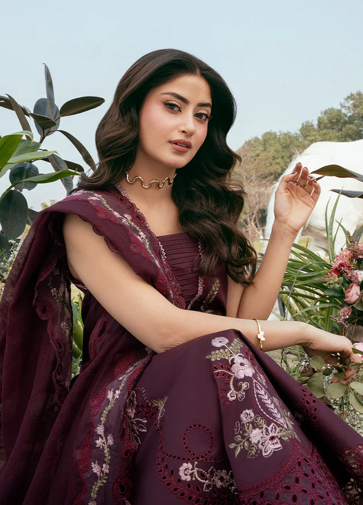 Mahveen by Izel Unstitched Embroidered Lawn 3 Piece Suit Anaya - Eid Collection