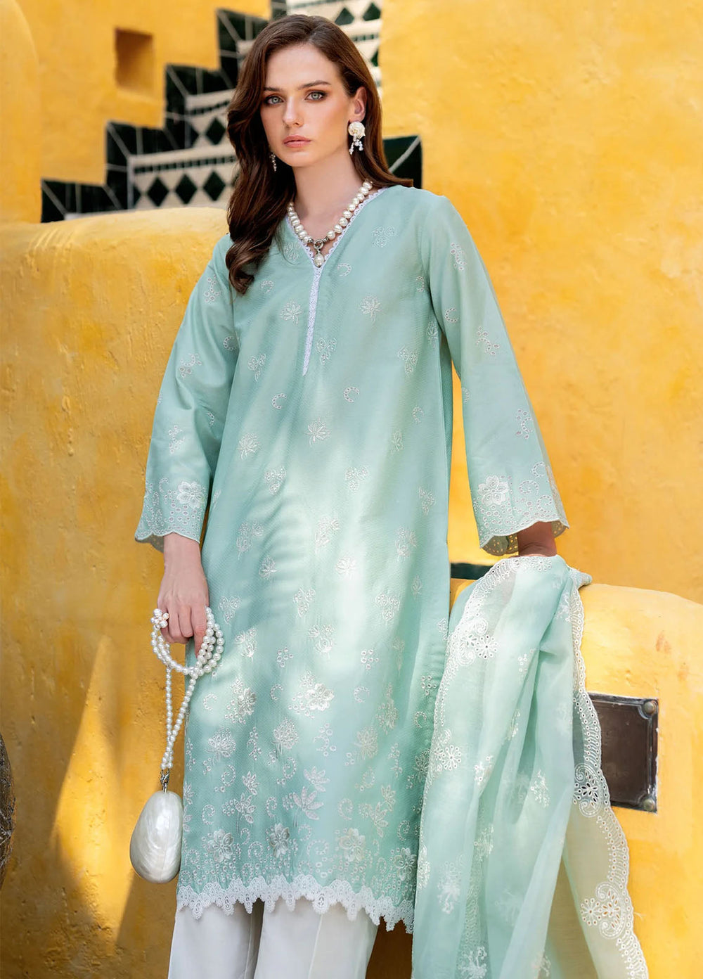 Xenia Formals Unstitched Embroidered Lawn 3 Piece Suit XE26ULS D-02 Daye - Summer Collection