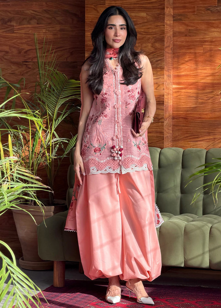 Lilas by Republic WomensWear Unstitched Embroidered Lawn 3 Piece Suit RW26ULL D-7A - Eid Collection