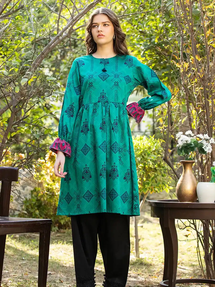 Salitex Women Printed Silk 1 Piece Shirt CPS23DC012 - Summer Collection