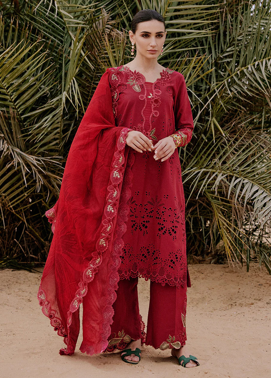 Saira Rizwan Unstitched Embroidered Luxury Lawn 3 Piece Suit SR26ULL SRL26-06 RAYLI - Festive Collection