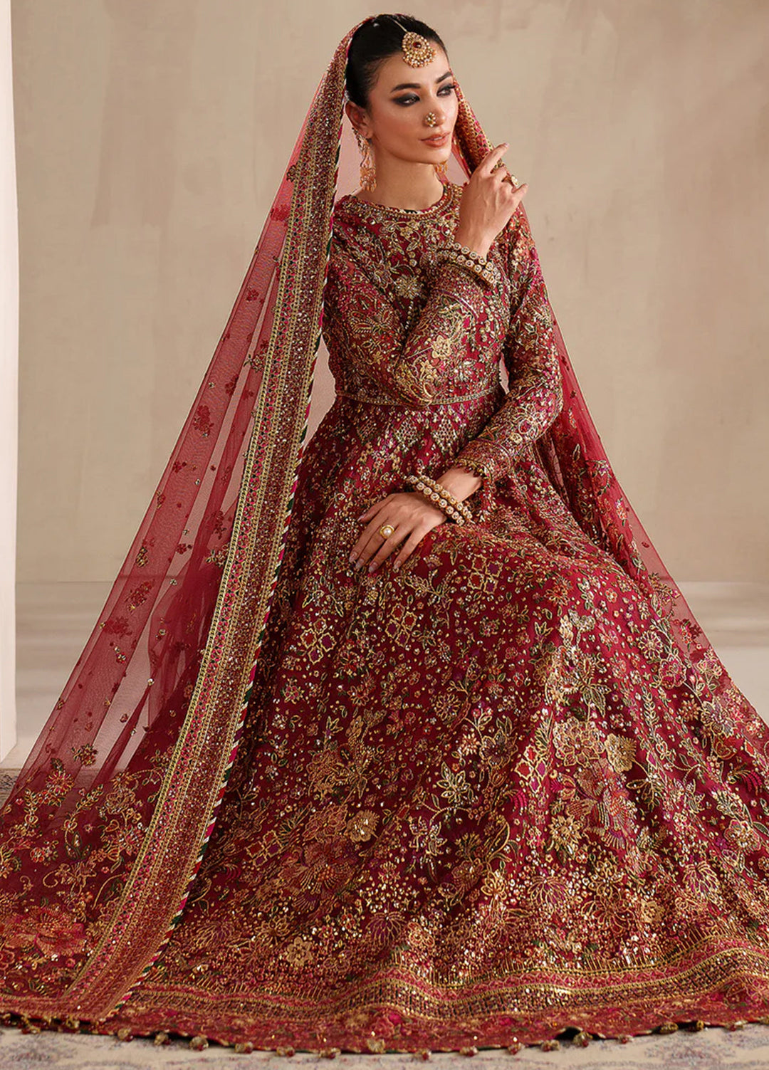 Chantelle by Baroque Unstitched Embroidered Net 3 Piece Suit BQ26UCF UF-4370 - Festive Collection