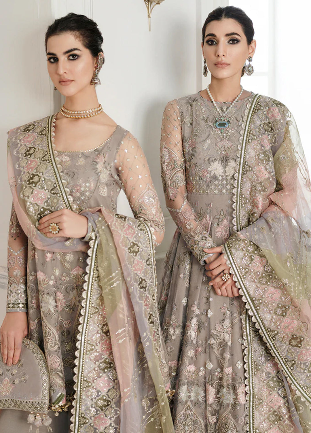 Chantelle by Baroque Unstitched Embroidered Net 3 Piece Suit BQ26UCF CH10-D08 - Festive Collection