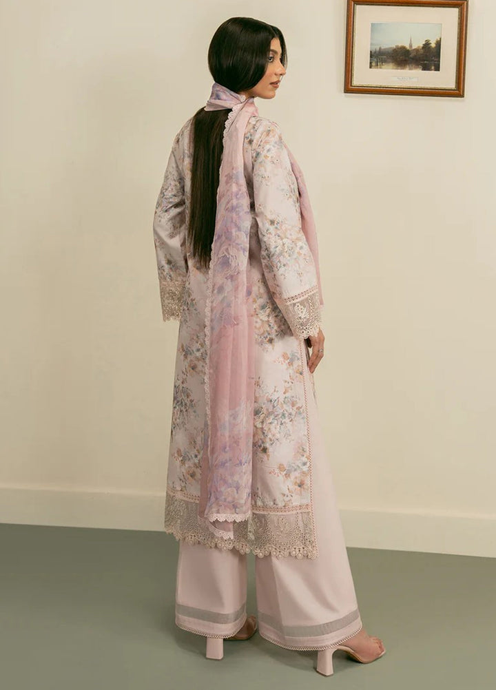 Zephyr by Ayzel Unstitched Lawn Embroidered 3 Piece Suit AAF26UZ D-2 Amani - Summer Collection
