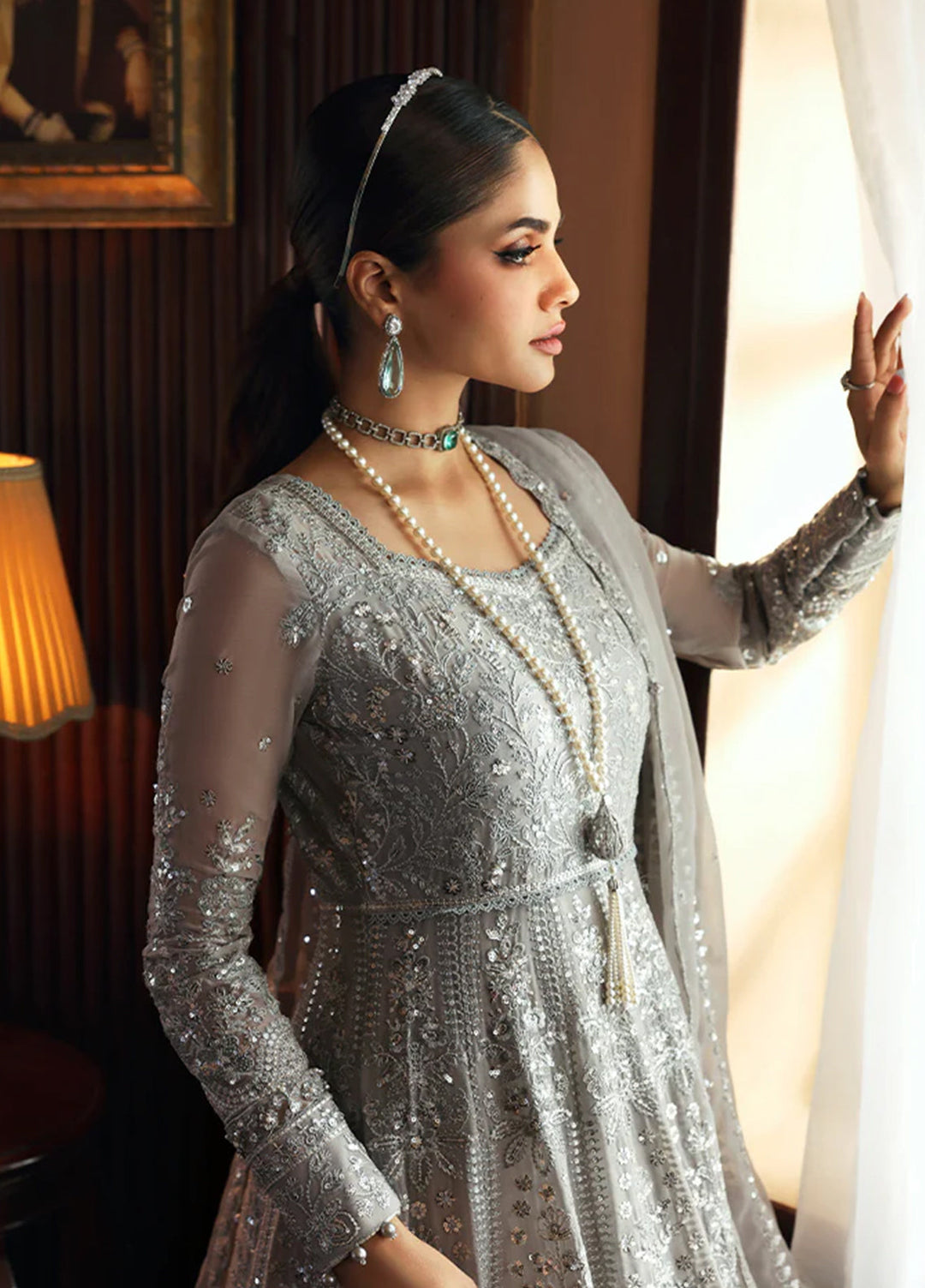 Gulaal Embroidered Chiffon Suits Unstitched 3 Piece GL25EU D-28 Sheyza - Formals Collection