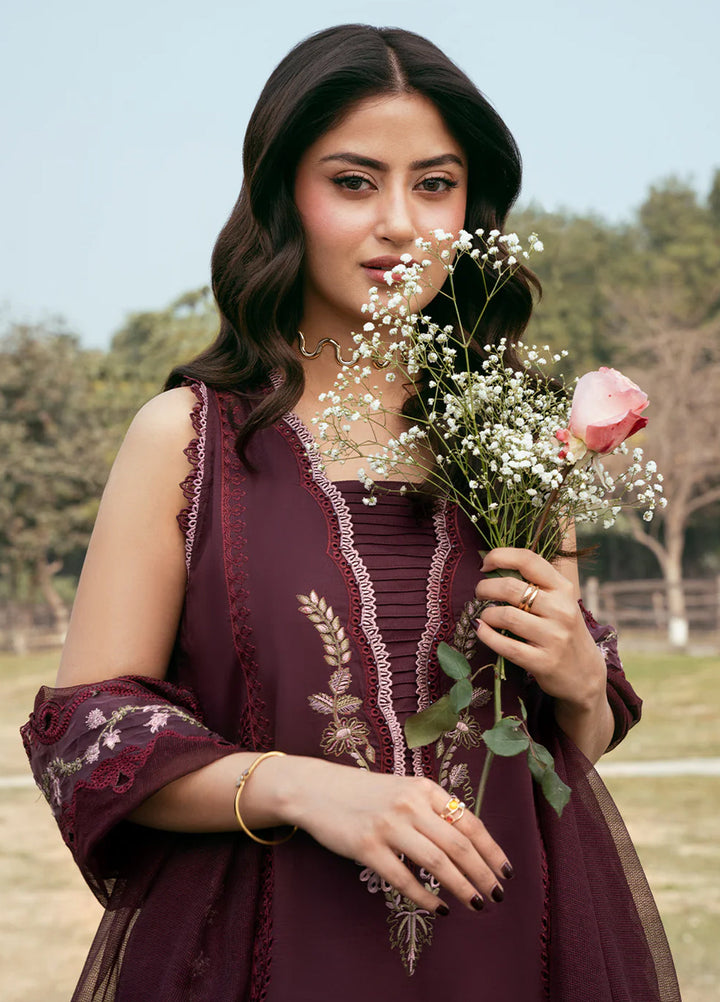 Mahveen by Izel Unstitched Embroidered Lawn 3 Piece Suit Anaya - Eid Collection
