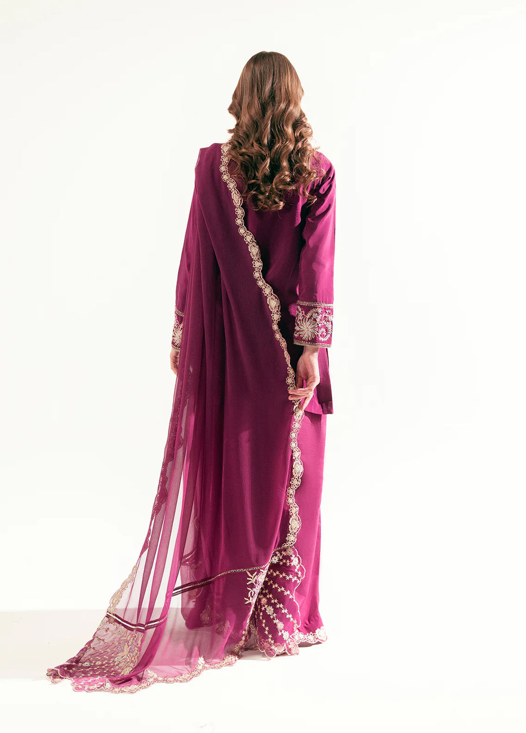 Sahane Pret Embroidered Raw Silk 3 Piece Suit ME 24008 Camilla