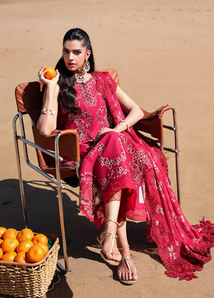 Saira Shakira Unstitched Embroidered Lawn 3 Piece Suit SSR26ULE SS-004A - Eid Collection