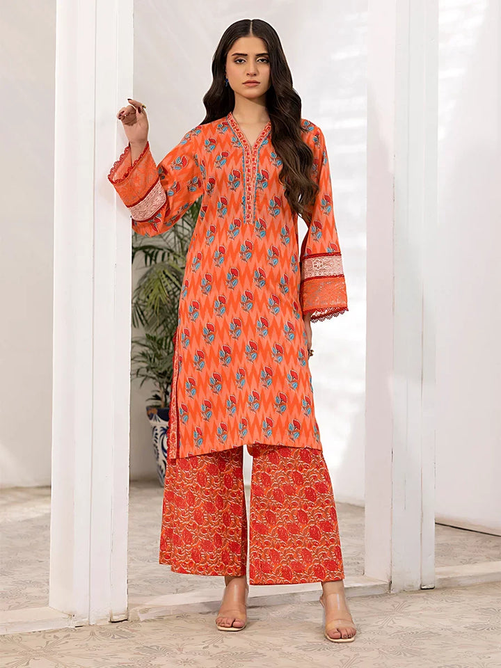 Salitex Women Printed Cross Hatch 2 Piece Suit SPL2PEC037 - Summer Collection