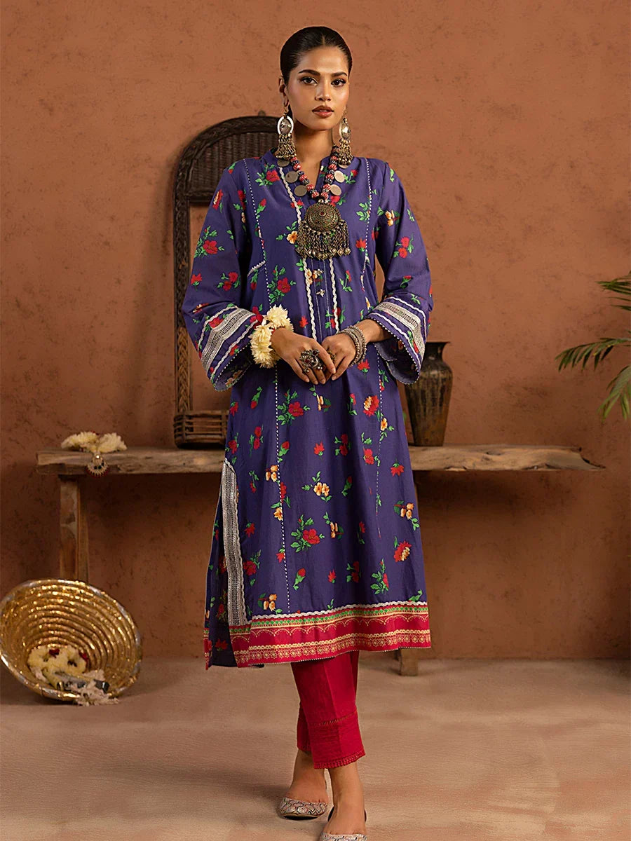 Salitex Women Printed Cambric 1 Piece Shirt SPL1PBE071 - Summer Collection