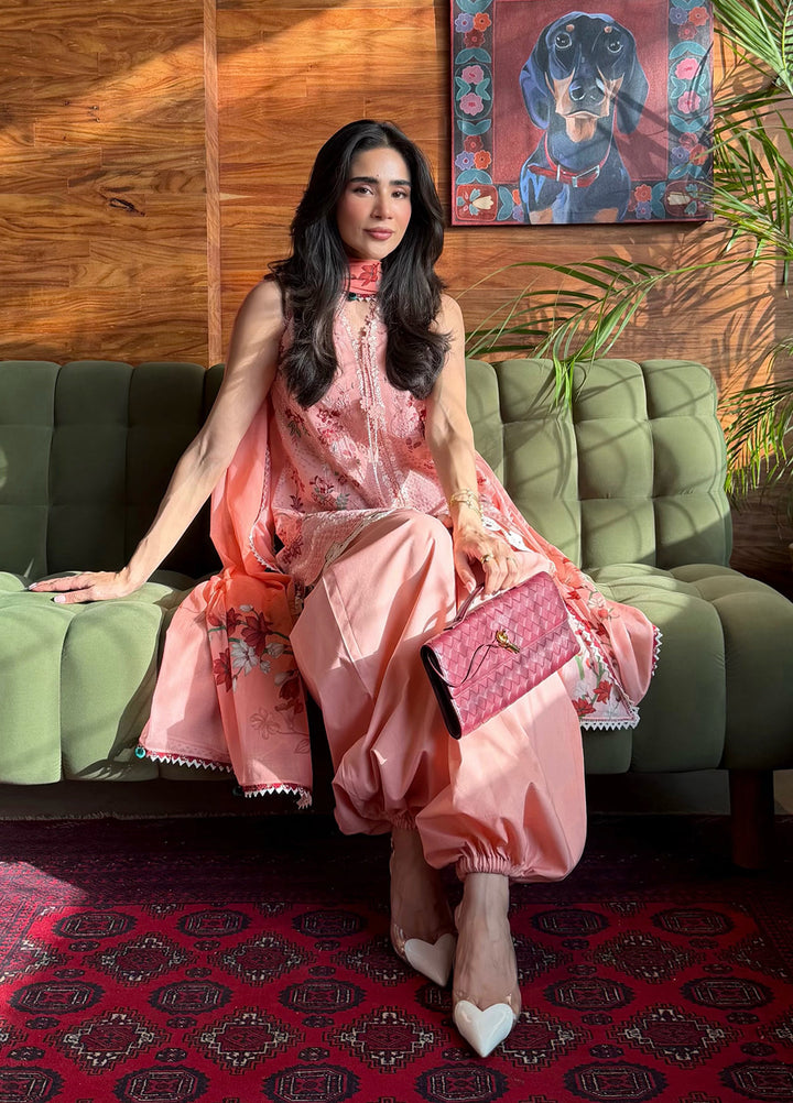 Lilas by Republic WomensWear Unstitched Embroidered Lawn 3 Piece Suit RW26ULL D-7A - Eid Collection
