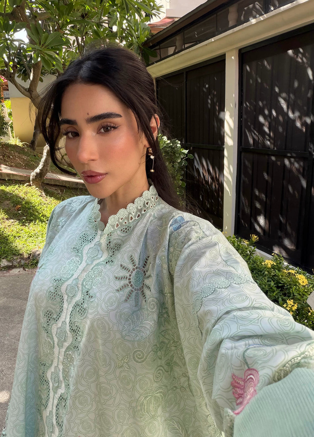 Q Line by Qalamkar Unstitched Embroidered Lawn 3 Piece Suit QLK26ULQ LEYA QKL-7 - Festive Collection