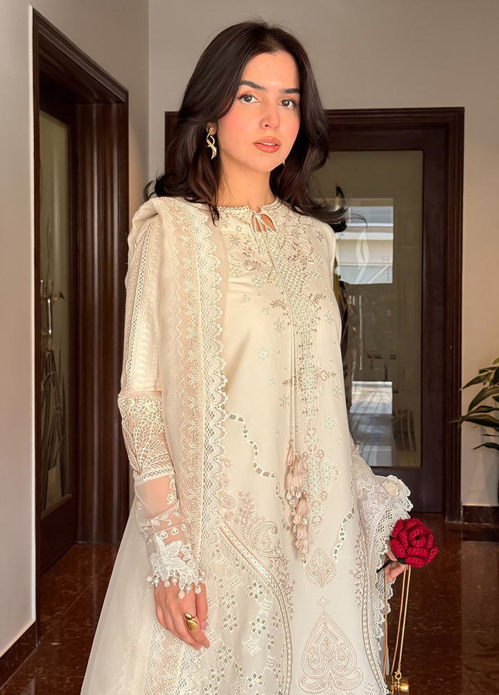 Blooming Flower by Zariya Unstitched Embroidered Lawn 3 Piece Suit ZRY26ULB ORSA ZB-60105 - Festive Collection