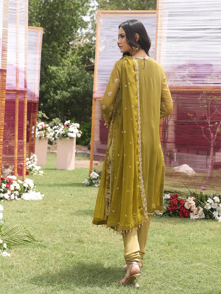 Salitex Women Embroidered Chiffon 3 Piece Suit UNW24CH011 - Summer Collection