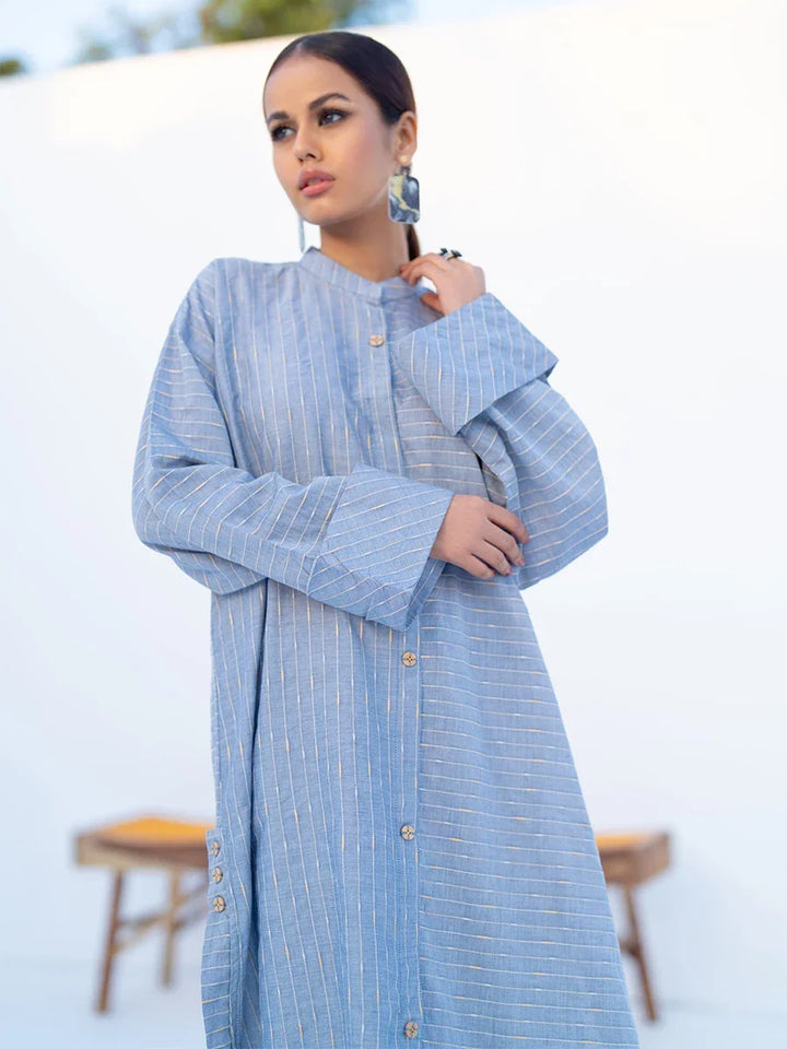 Salitex Women Printed Lineing Zari 2 Piece Suit SPW6BS130 - Winter Collection