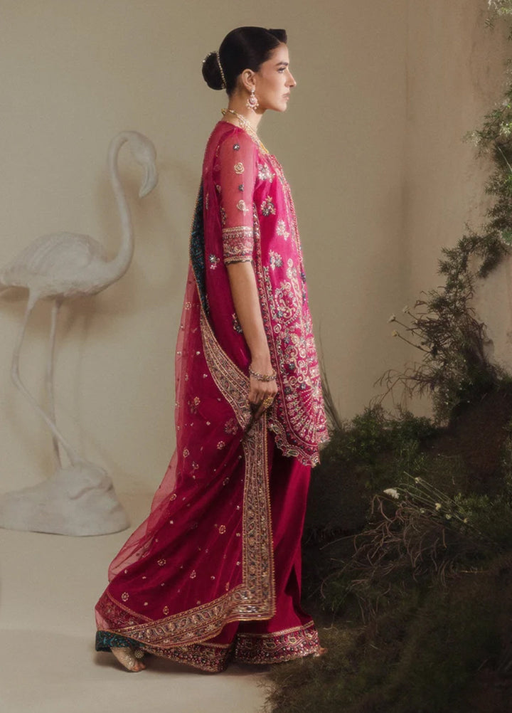 Aik Shaam by AIK Atelier Unstitched Embroidered Organza 3 Piece Suit AIK26UAS C2605 - Wedding Collection