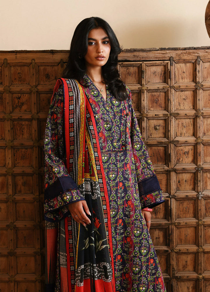 Amaya by Zaha Unstitched Printed Lawn 3 Piece Suit ZK26UAL Veda APL26-08 - Casual Collection