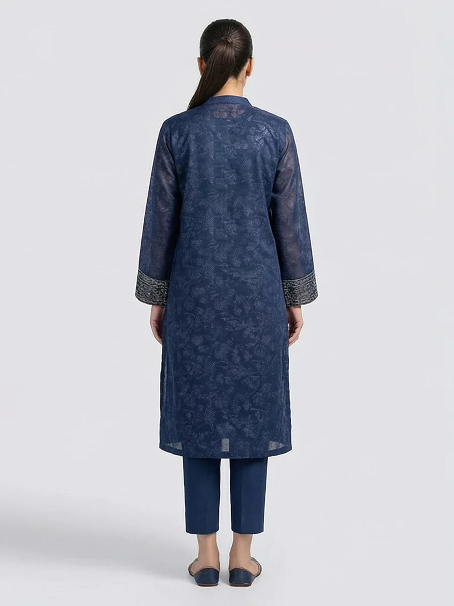 Salitex Women Embroidered Chiffon 2 Piece Suit LPS24LFT001 - Summer Collection