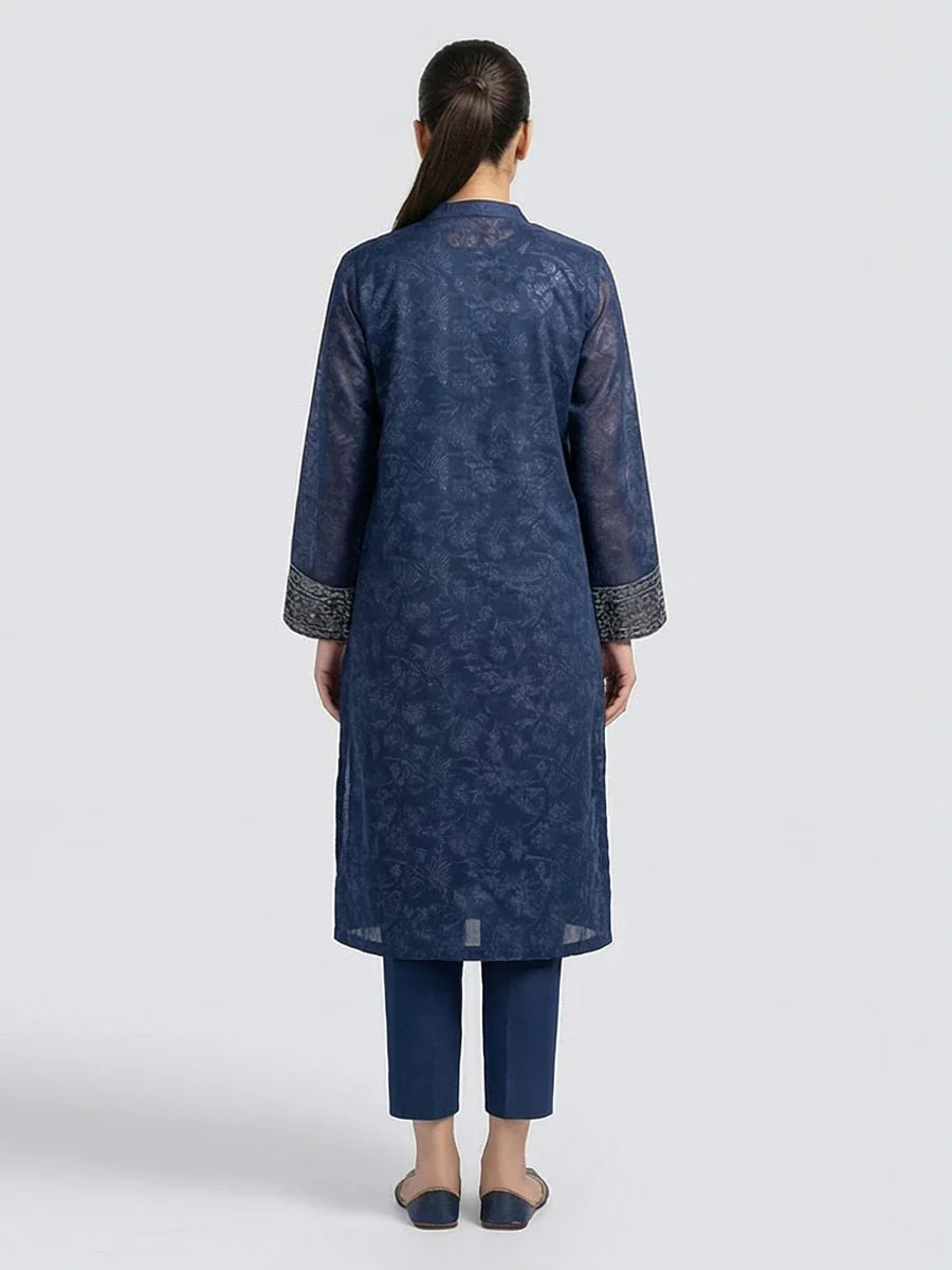 Salitex Women Embroidered Chiffon 2 Piece Suit LPS24LFT001 - Summer Collection