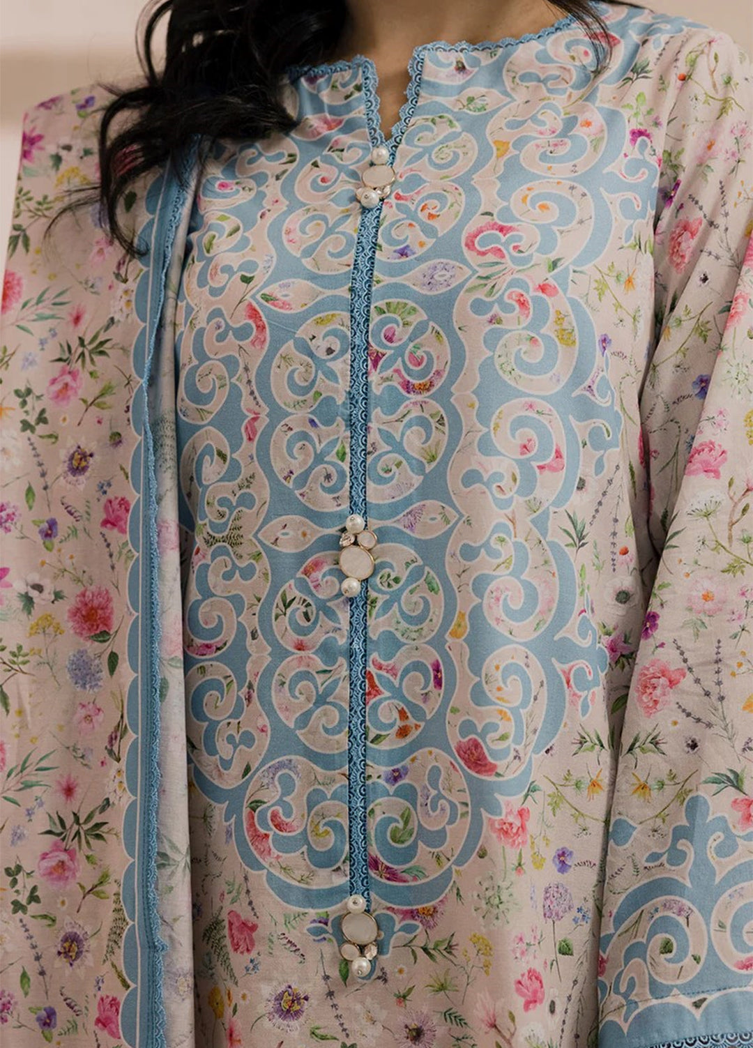 Zellbury Unstitched Printed Lawn 3 Piece Suit ZB26UC WUS26X30891 - Casual Collection