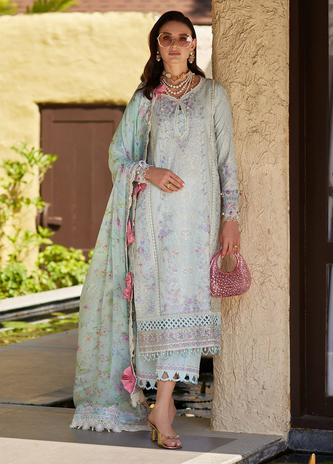 Ariya by Kanwal Malik Unstitched Embroidered Luxury Lawn 3 Piece Suit KM26UA D-9 ELORA - Summer Collection