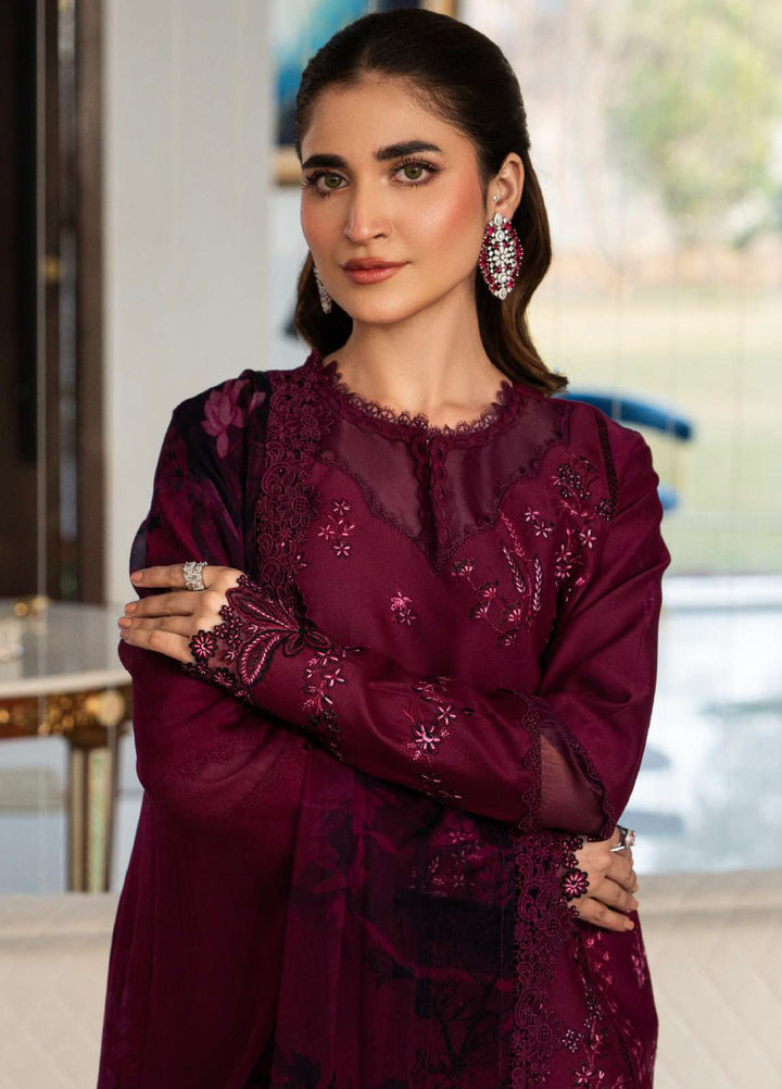 Carnation by Rang Rasiya Unstitched Embroidered Lawn 3 Piece Suit RR26UCL D2 NORA - Eid Collection