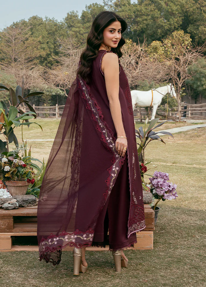 Mahveen by Izel Unstitched Embroidered Lawn 3 Piece Suit Anaya - Eid Collection