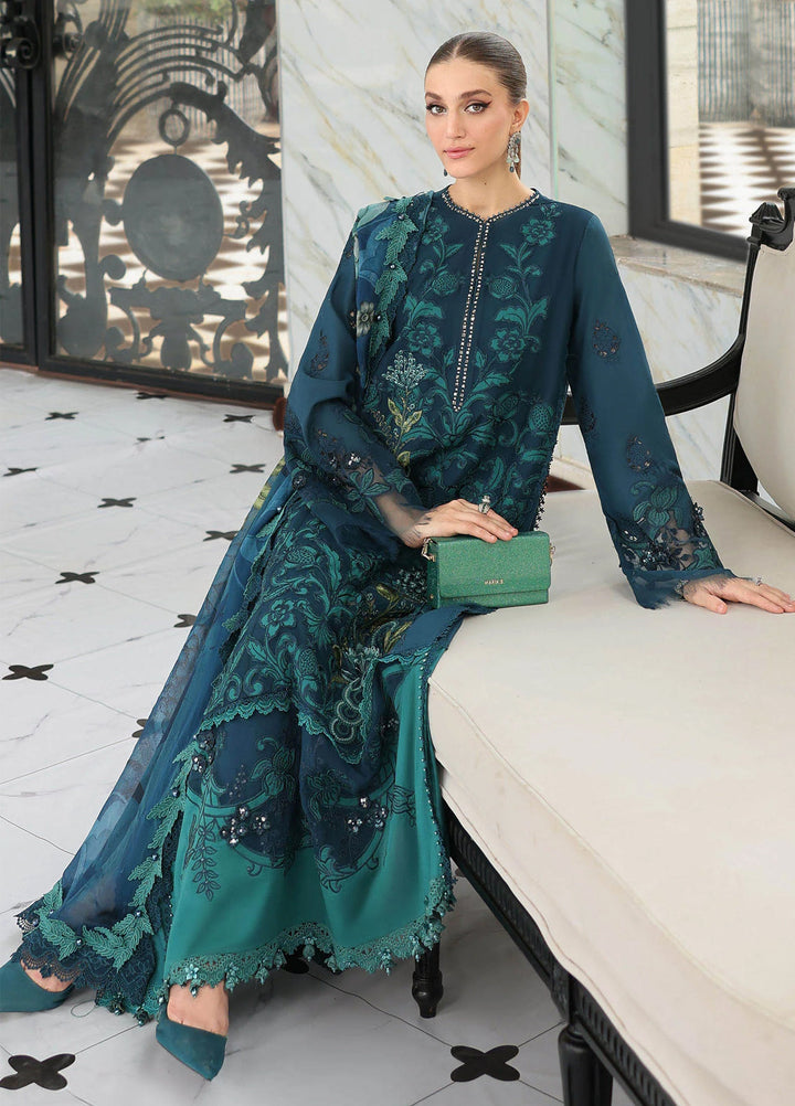 Maria B Unstitched Embroidered Lawn 3 Piece Suit MB26ULE D6 - Eid Collection