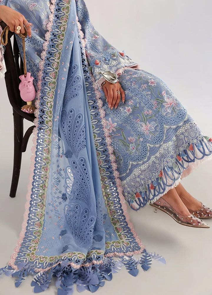Suffuse Unstitched Embroidered Lawn 3 Piece Suit SSY26ULE Elani - Eid Collection