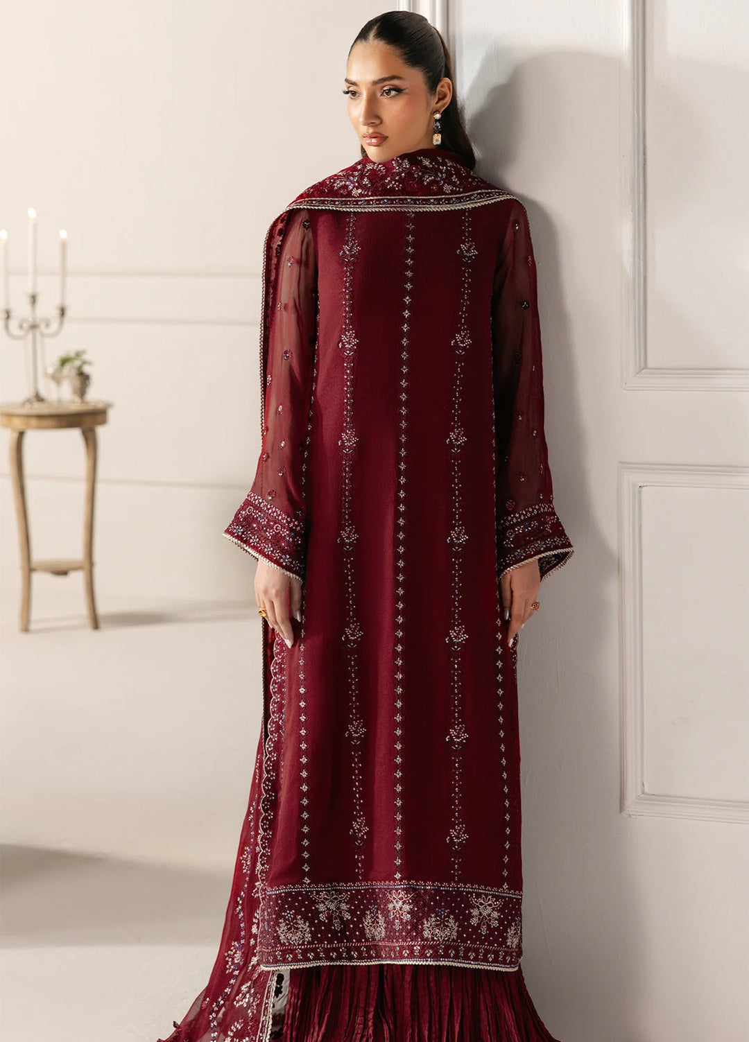 Aurelle by Seran Embroidered Suits Unstitched 3 Piece SN25AU Rosaline - Formals Collection