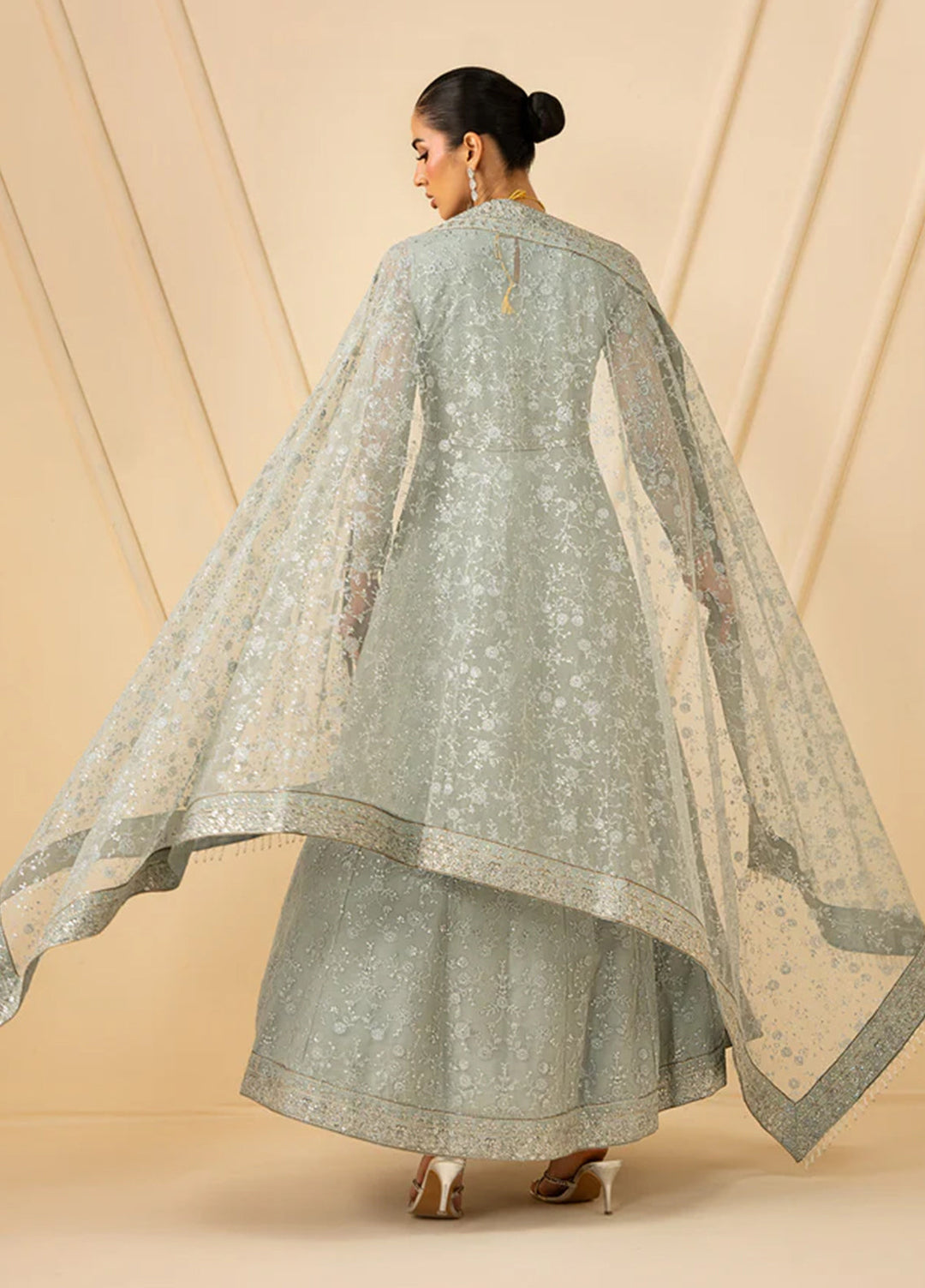 Riwayat by Zarif Unstitched Embroidered Net 3 Piece Suit ZR26URN ZRF-RC-06 MINTARA - Festive Collection