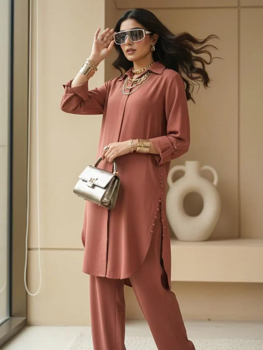 Salitex Women Embroidered Textured 2 Piece Suit WP7L2PBC330 - Summer Collection